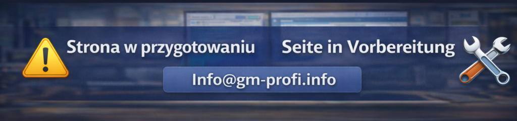 Strona w przygotowaniu, Seite in Vorbereitung